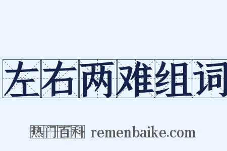 左右两难组词是什么意思的图片